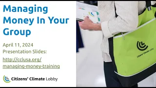 CCL Training: Managing Your Money In Your Group