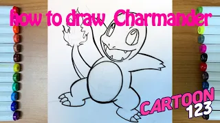 How To Draw  Charmander / pokemon