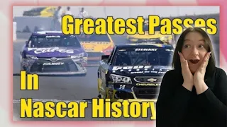 F1 fan reacts to greatest passes in NASCAR history!