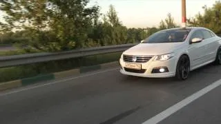 VW Passat CC on 20" Vossen CV3 Graphite