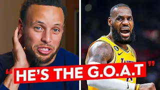 Steph Curry REACTS To LeBron James Historic Performance..