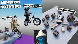 OBBY EN BICICLETA ES INSANO - MOMENTOS DIVERTIDOS (ROBLOX)