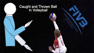Volleyball Caught/Carried Ball - rules