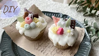 🕯【DIY】カップケーキキャンドル作り/ DIY/Making cupcake candles