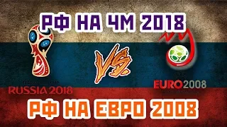 РОССИЯ на ЧМ2018 vs РОССИЯ на ЕВРО2008