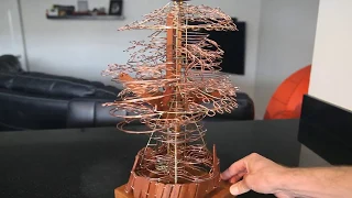 The Tree.rolling ball sculpture . marble machine . marble run. marble maze . kinetic sculpture.