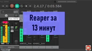 Reaper за 13 минут. Краткий гайд по программе.