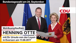 Henning Otte Wahlkampfauftakt 2017 mit Dr. Ursula von der Leyen