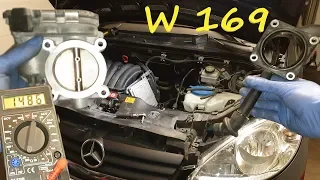 Mercedes W169 A class 150 -Throttle Body - Clean / Removal /Test / Replacement