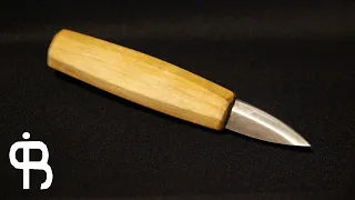Making a small CARVING KNIFE - Making woodcarving tools