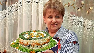 🎄Салат Мимоза - часть Новогоднего праздничного стола! Рецепт вкусного слоёного салата!