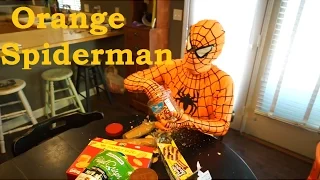Poison Ivy Vs Orange Spiderman In Real Life SuperHero!