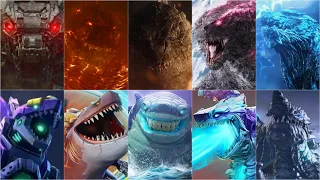 ALL REAL GODZILLA IN HUNGRY SHARK & HUNGRY DRAGON 2024 - Mecha Sharkjira, Magmajira, Shin Sharkjira