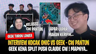 CW Pantun Kembali 🤣 Geek Turun ke Lower ! Reaksi R7 Lihat Interview Kocak ONIC vs GEEK MPL ID S13