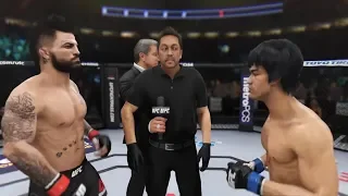 Mike Perry vs. Bruce Lee (EA Sports UFC 3) - CPU vs. CPU - Crazy UFC 👊🤪