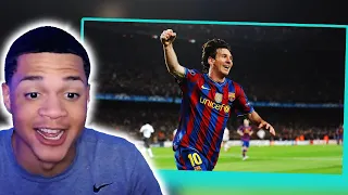 American NBA Fan Reacts To Lionel Messi Career Highlights - THE GOAT!!