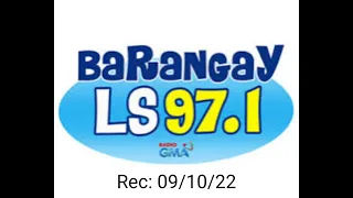 Barangay LS 97.1 Aircheck (September 10 2022)