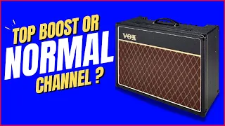 Which one is better with fuzz? Vox AC15 Normal 🆚 Top Boost