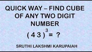 Find the cube of any two digit number | Vedic Math | Math tips and Tricks | Cube Tricks |Mental Math