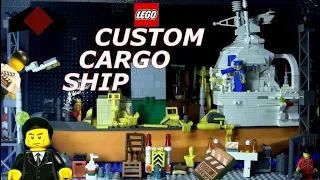 Lego Cargo Ship Boat MOC