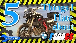 5 things I hate about my BMW F800GS