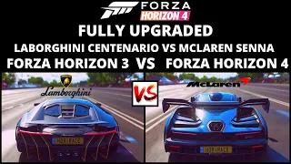 Fully Upgraded | Lamborghini Centenario FH3 VS McLaren Senna FH4 | Drag Race !!!