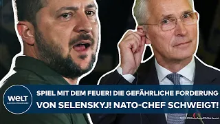 PUTINS KRIEG: Spiel mit dem Feuer! Die gefährliche Forderung von Selenskyj! NATO-Chef schweigt