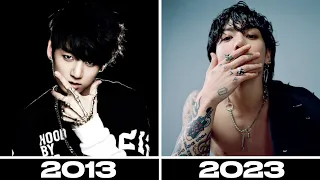 EVOLUTION OF JUNGKOOK 2013-2023 in SEVEN minutes (MVs)