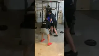 13 year old hits 135lbs bench press. Insane Reactions, Must See!!!!!