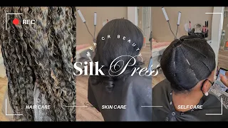 SILK PRESS W PRESSING COMG & MARCEL CURLING IRON 𝒷𝑒𝒶𝓊𝓉𝒾𝒻𝓊𝓁