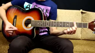 Nirvana - On a Plain - Как играть на гитаре - How to play on Guitar.