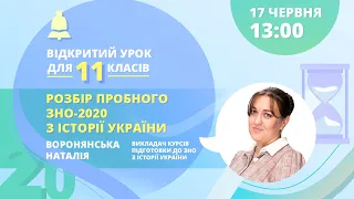 Розбір пробного ЗНО-2020 з історії України. Відповіді