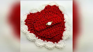 Crochet easy heart | Crochet Valentine | Bag O Day Crochet Tutorial