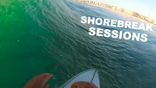 Fun SUNSET SURF on a swallow tail - GoPro RAW POV