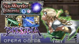 One Team Clear | Six Warrior Quest Area 3 | DFFOO [GL]