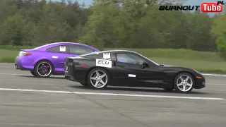 Chevrolet Corvette C6 vs Peugeot 407 Coupe - 1 Runda Grand Prix Polski 1/4 Mili - Piła 2021