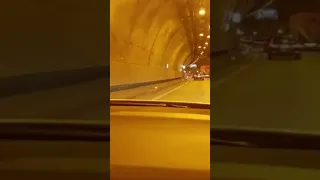 C63 AMG insane tunnel-run with MBH long tube headers