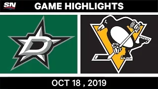 NHL Highlights | Stars vs. Penguins – Oct. 18, 2019