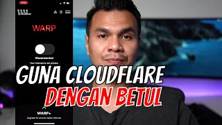 Cara Betul Untuk Gunakan CloudFlare Bagi Lajukan Internet