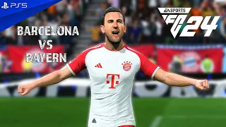 EA FC 24 | Barcelona vs Bayern Munich - UEFA Champions League | PS5