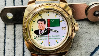 Collectible watch Vostok President of Turkmenistan/Turkmenbashi Saparmurat Niyazov 1996/Nijazov uhr