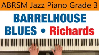 BARRELHOUSE BLUES | ABRSM Jazz Piano Grade 3 | Improvising Blues Piano - Tim Richards