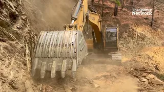Grading the New Road with a Hyundai Excavator |   #goviral #foryoupage #excavation #excavatorvideos