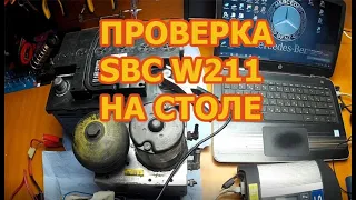 Как проверить SBC Mercedes W211 на столе