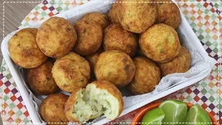 BOLINHO DE BACALHAU PRÁTICO E RÁPIDO - RECEITA DE MÃE