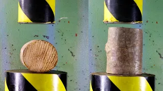 Can A Hydraulic Press Crush Woodlogs ?