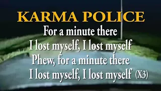 KARMA POLICE LYRICS