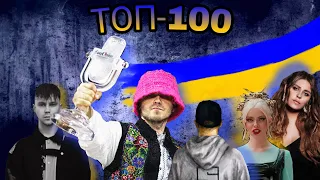 ТОП-100 пісень УКРАЇНСЬКОЮ МОВОЮ за весь час на YouTube