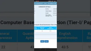 My SSC CGL tier-1 2022 score card .