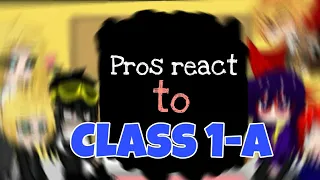 |Pro heroes react to Class 1-A|slight angst?|♡